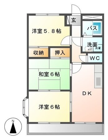 川原町駅 徒歩17分 2階の物件間取画像